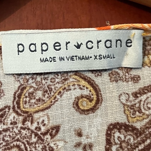 PAPER CRANE SHORT SLEEVE Sz XS DOLMAN WRAP - Picture 4 of 7